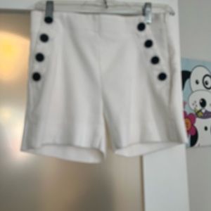 White, classy shorts…banana republic. Worn twice.